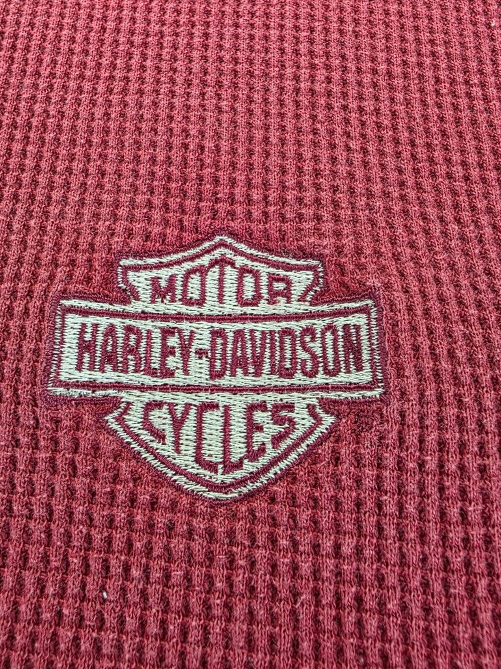 Harley-Davidson Las Vegas Thermal Knit Long Sleeve Shirt Men’s 2XL Embroidered